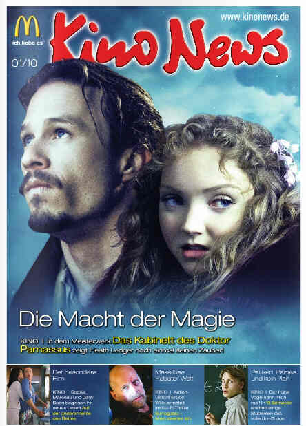 KINO NEWS magazine side cover January 2010