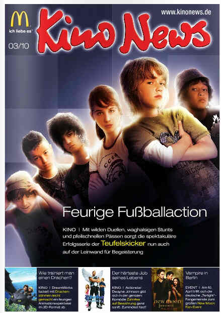 KINO NEWS magazine side cover March 2010