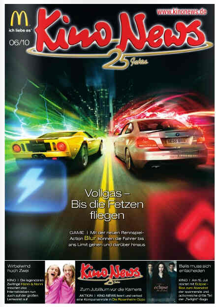 KINO NEWS magazine side cover June 2010