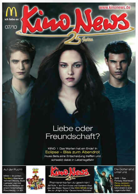 KINO NEWS magazine side cover July 2010