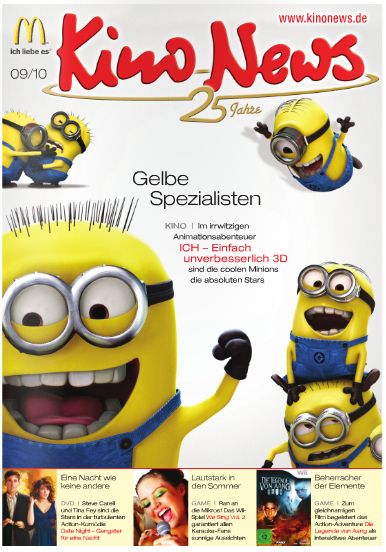 KINO NEWS magazine side cover September 2010
