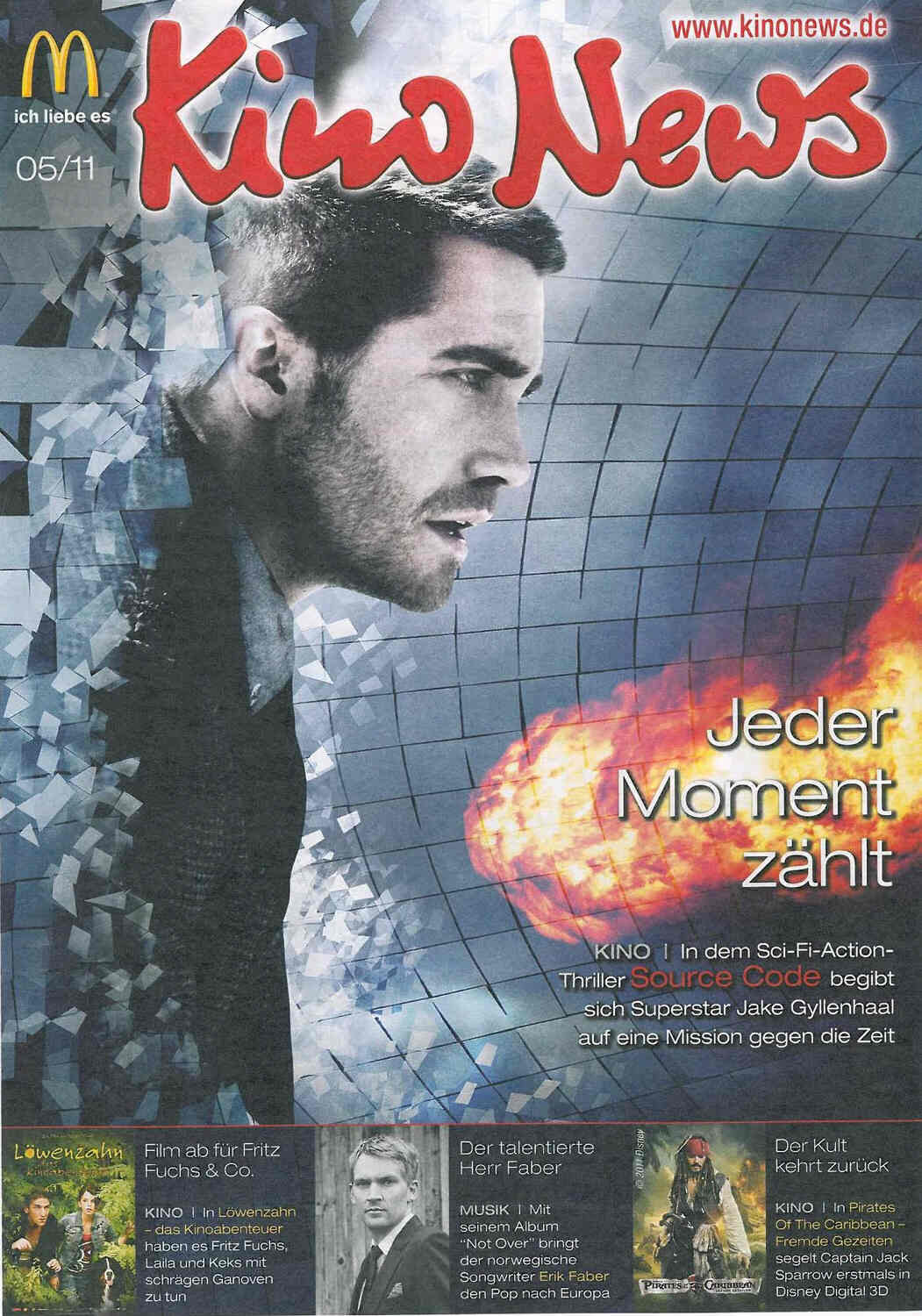 KINO NEWS magazine side cover May 2011