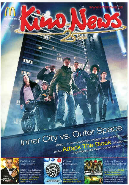 KINO NEWS magazine side cover September 2011