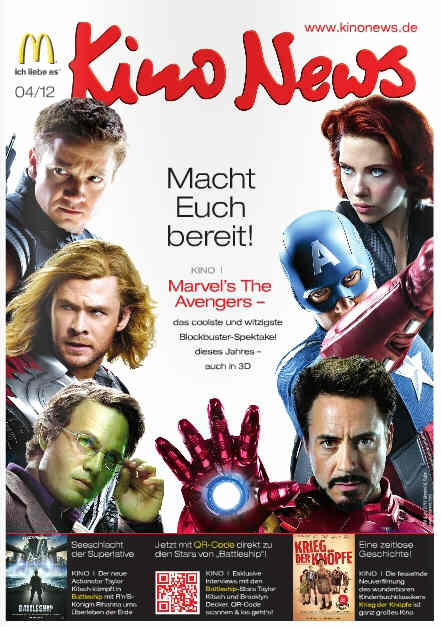 KINO NEWS magazine side cover April 2012