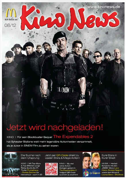 KINO NEWS magazine side cover August 2012