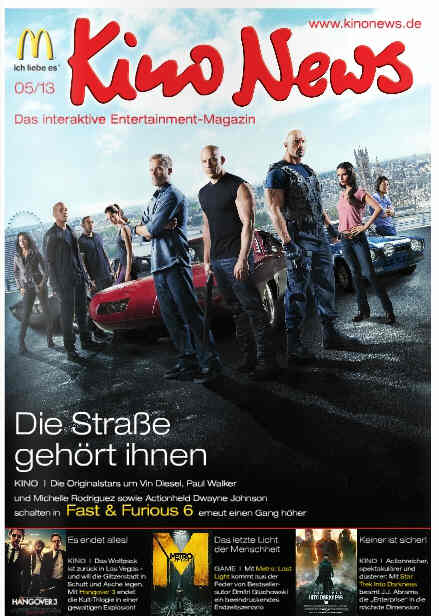 KINO NEWS magazine side cover May 2013