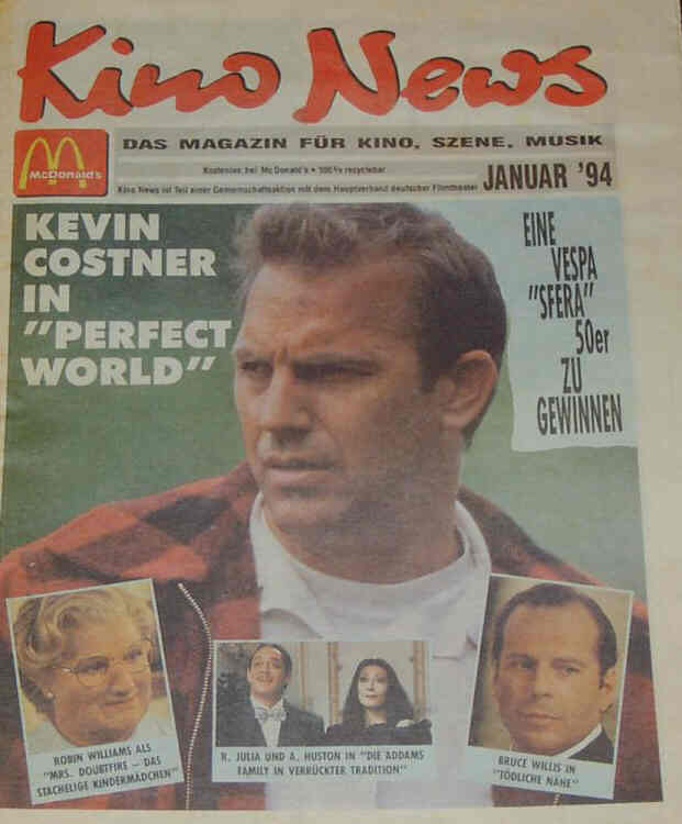 KINO NEWS magazine side cover  January 1994