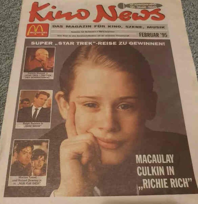 KINO NEWS magazine side cover  February 1995