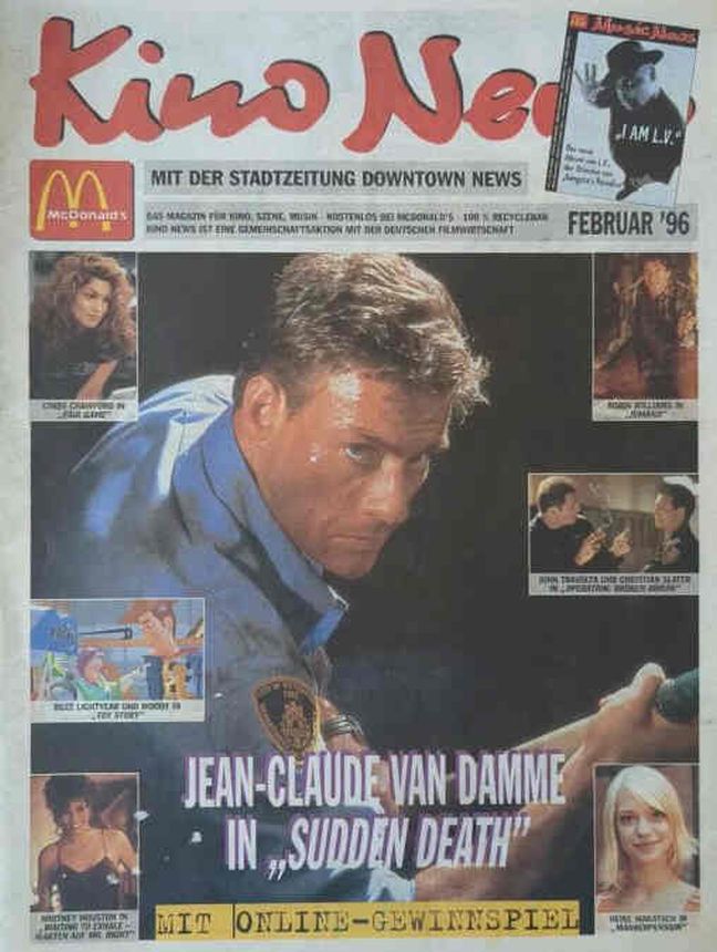 KINO NEWS magazine side cover  February 1996