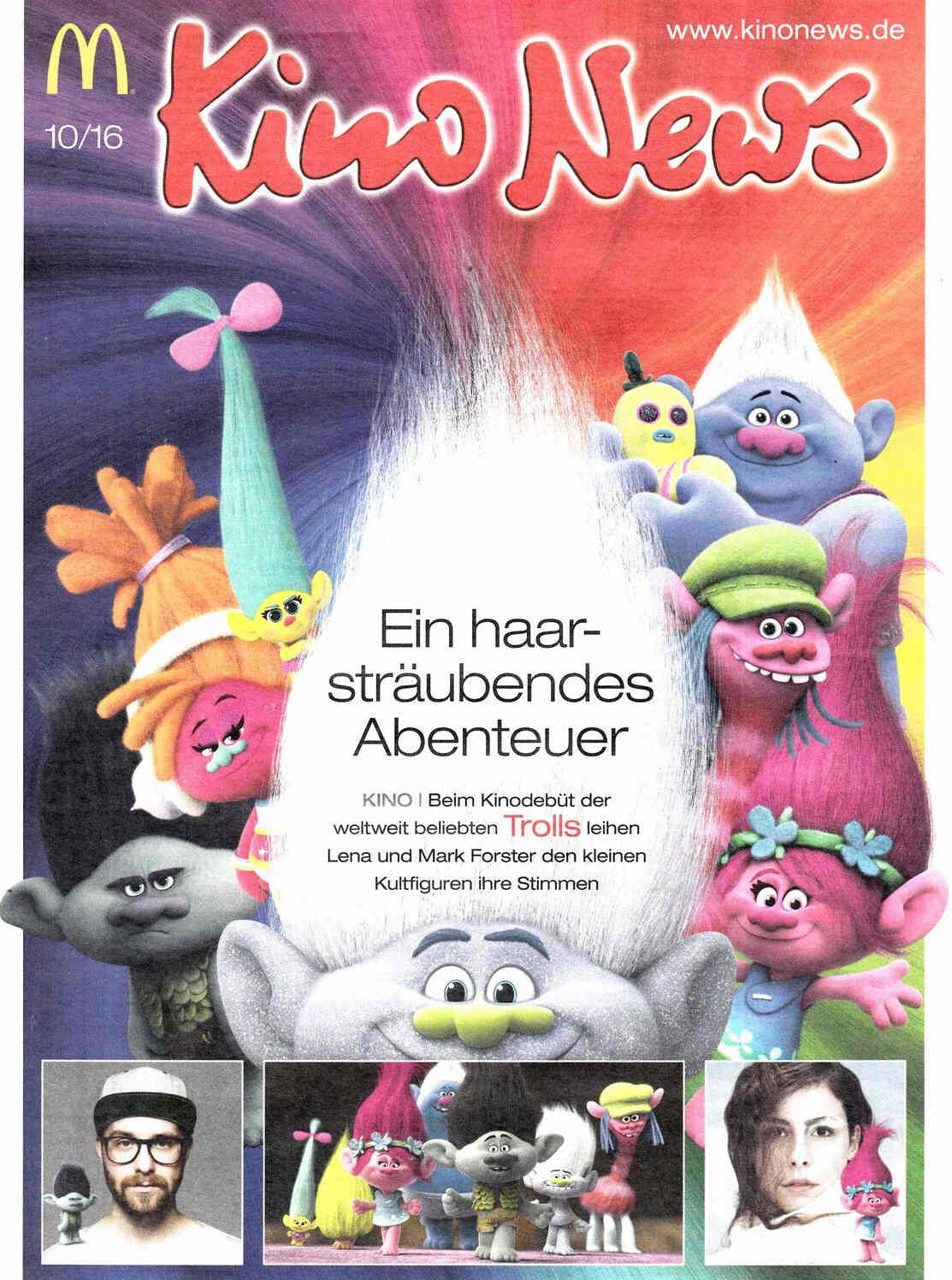 KINO NEWS magazine side cover October 2016