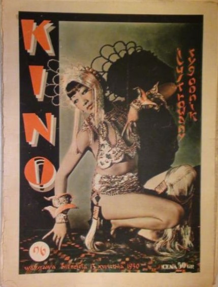 KINO TYGODNIK ILUSTROWANY magazine side cover Issue 6 13 April 1930