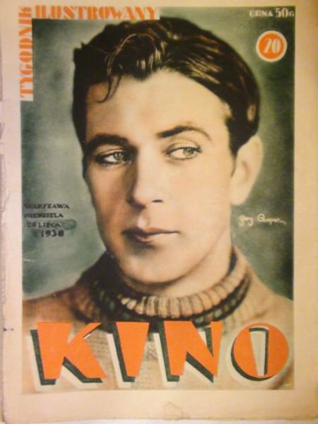 KINO TYGODNIK ILUSTROWANY magazine side cover Issue 20 20 July 1930