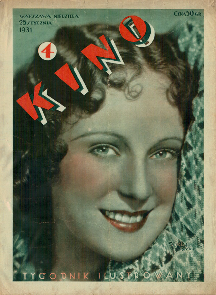 KINO TYGODNIK ILUSTROWANY magazine side cover Issue 4 25 January 1931
