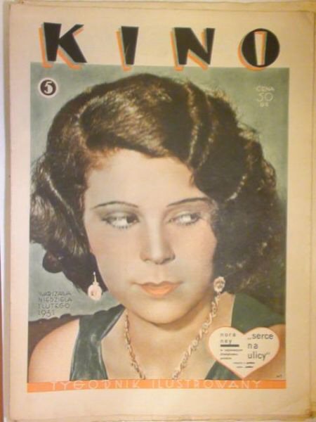 KINO TYGODNIK ILUSTROWANY magazine side cover Issue 5 1 February 1931