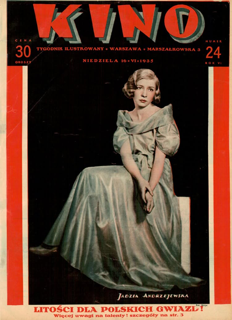 KINO TYGODNIK ILUSTROWANY magazine side cover Issue 24 16 June 1935