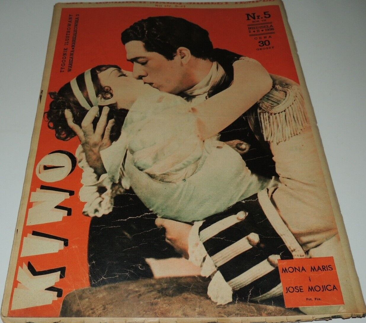 KINO TYGODNIK ILUSTROWANY magazine side cover Issue 5 2 February 1936