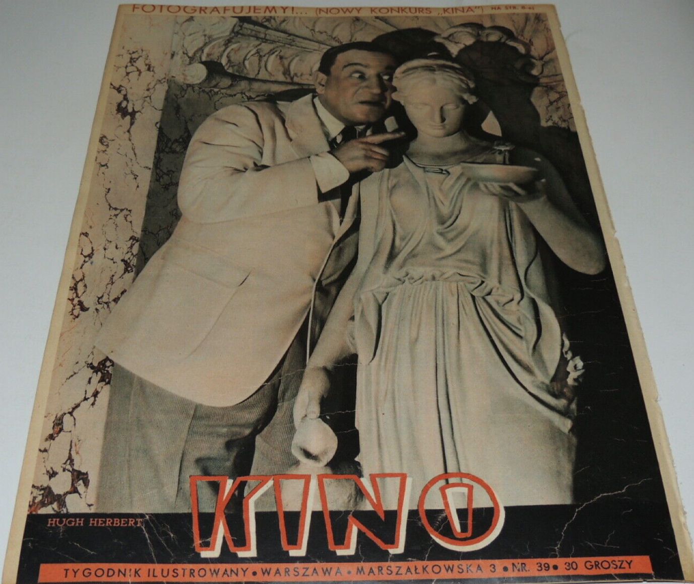 KINO TYGODNIK ILUSTROWANY magazine side cover Issue 39 27 September 1936