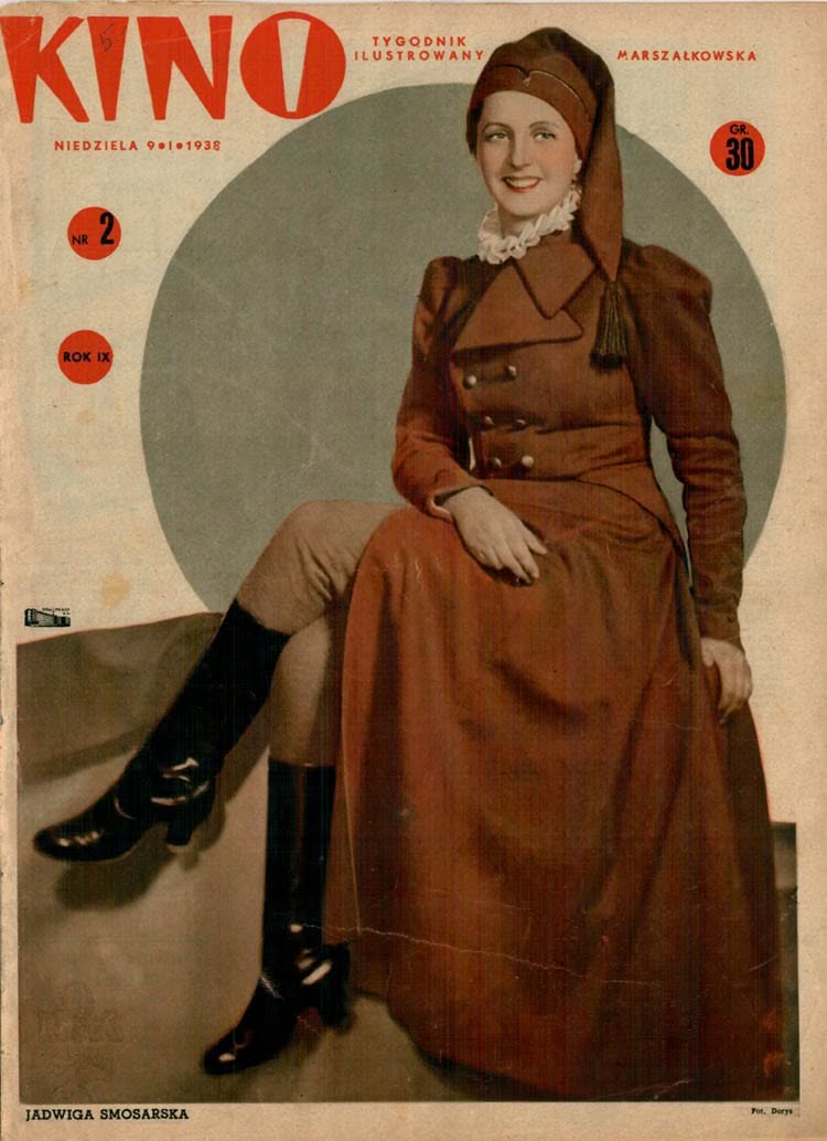 KINO TYGODNIK ILUSTROWANY magazine side cover Issue 2 9 January 1938