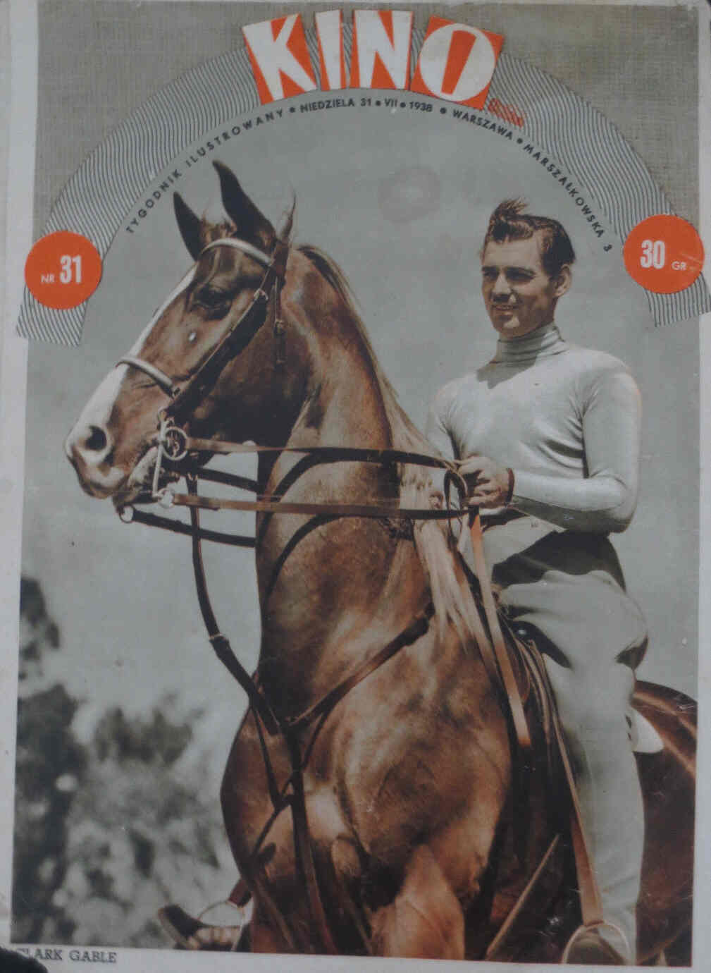 KINO TYGODNIK ILUSTROWANY magazine side cover Issue 31 31 July 1938