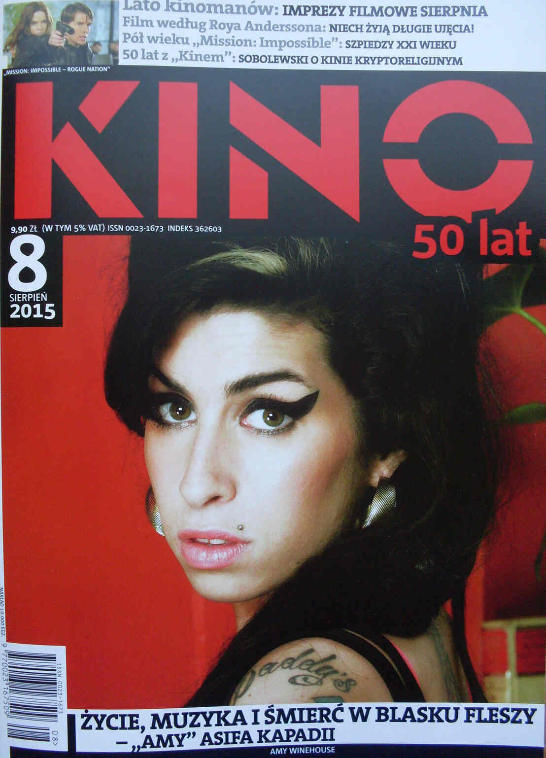 KINO (Po) magazine side cover August 2015