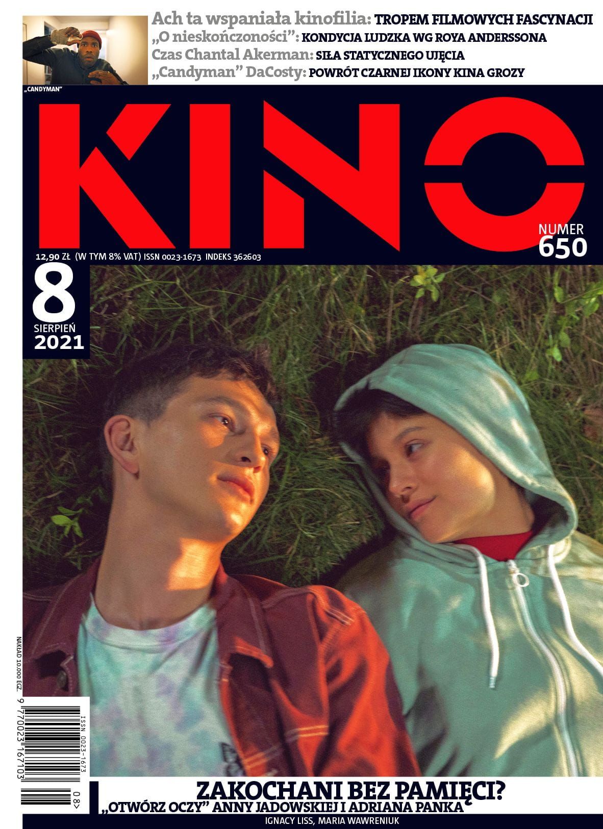 KINO (Po) magazine side cover  August 2021