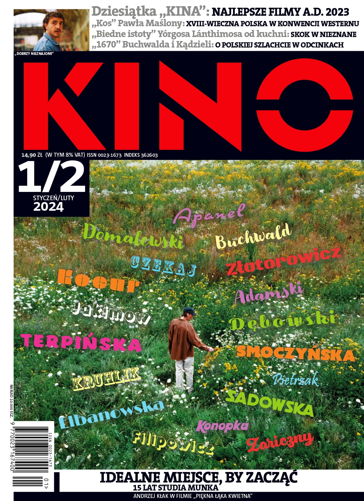 KINO (Po) magazine side cover  January/February 2024