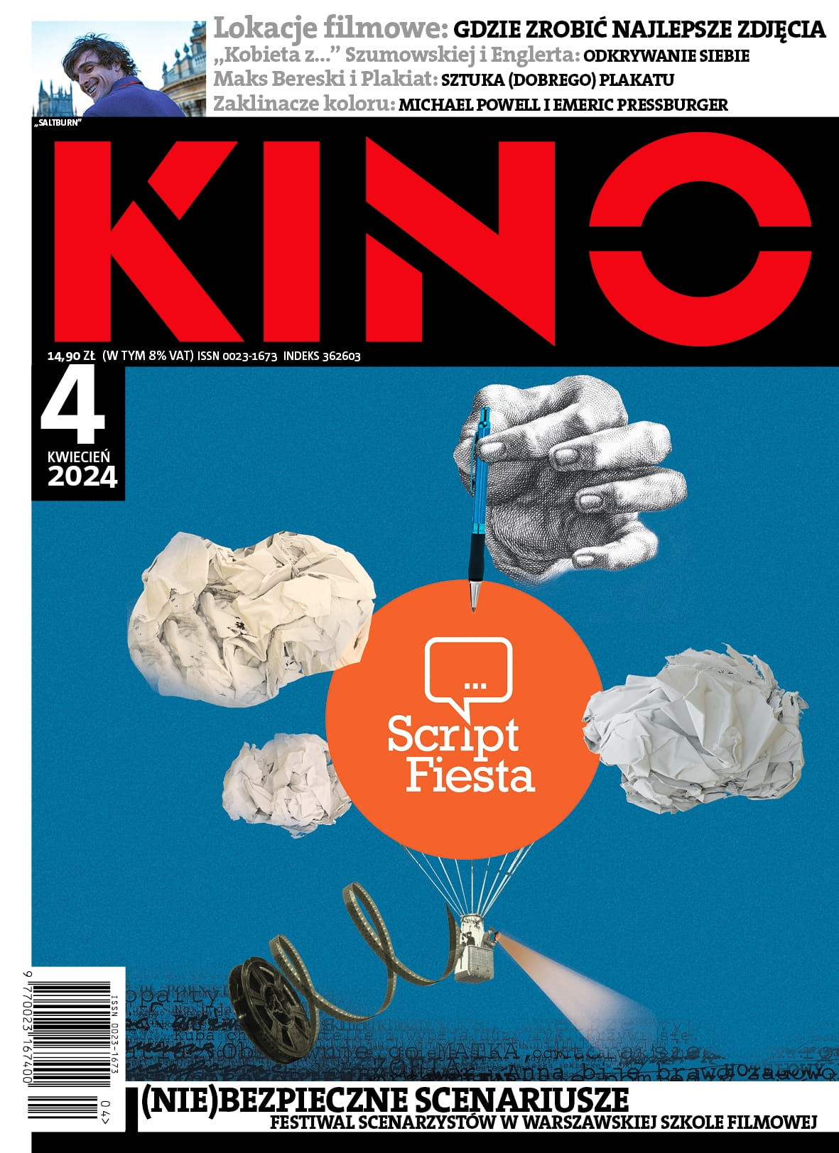 KINO (Po) magazine side cover  April 2024