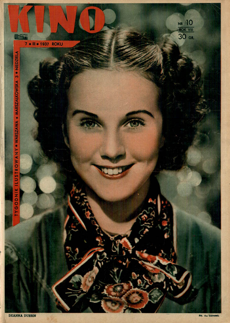 KINO TYGODNIK ILUSTROWANY magazine side cover Issue 10 7 March 1937