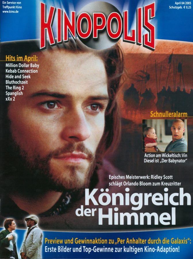 KINOPOLIS magazine side cover April 2005