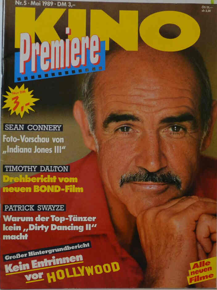 KINO PREMIERE magazine side cover Issue 5 May 1989