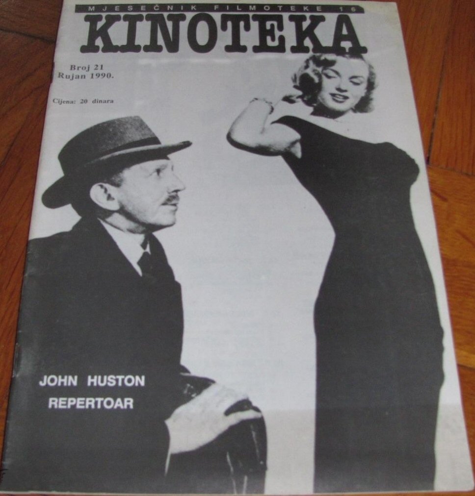KINOTEKA magazine side cover Issue 21  September 1990