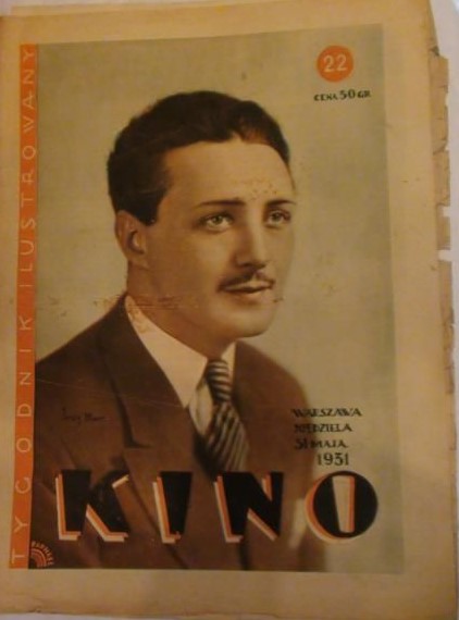 KINO TYGODNIK ILUSTROWANY magazine side cover Issue 22 31 May 1931