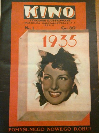KINO TYGODNIK ILUSTROWANY magazine side cover Issue 1   1935