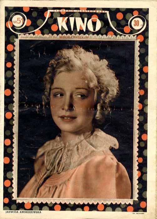 KINO TYGODNIK ILUSTROWANY magazine side cover Issue 51 19 December 1937