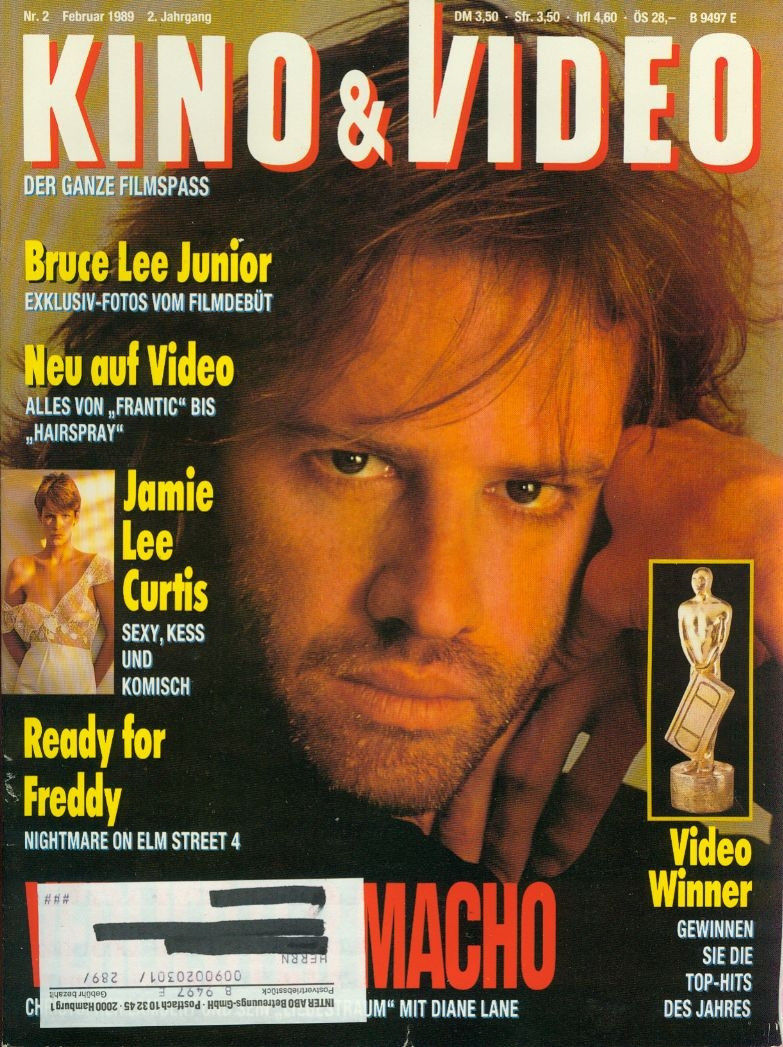 KINO AND VIDEO magazine side cover February 1989