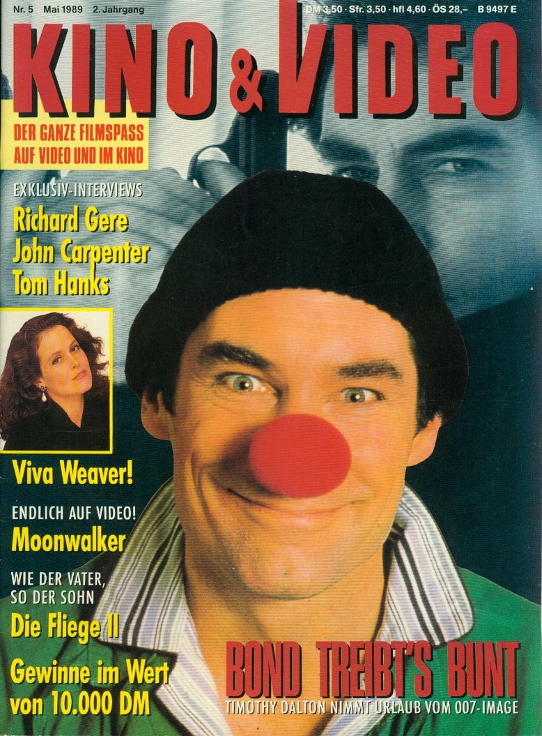 KINO AND VIDEO magazine side cover May 1989