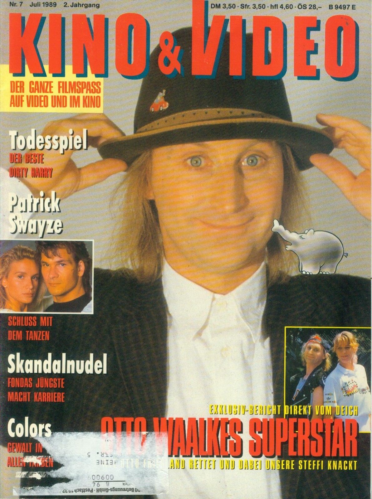 KINO AND VIDEO magazine side cover  July 1989