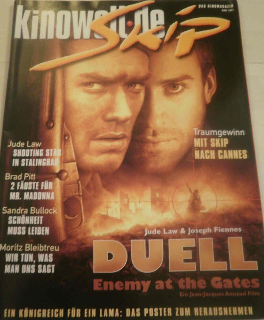 KINOWELT.DE magazine side cover March 2001