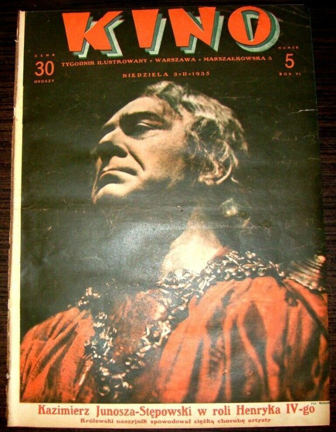 KINO TYGODNIK ILUSTROWANY magazine side cover Issue 5 3 February 1935