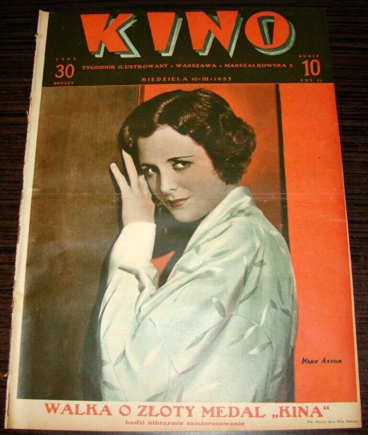 KINO TYGODNIK ILUSTROWANY magazine side cover Issue 10 10 March 1935