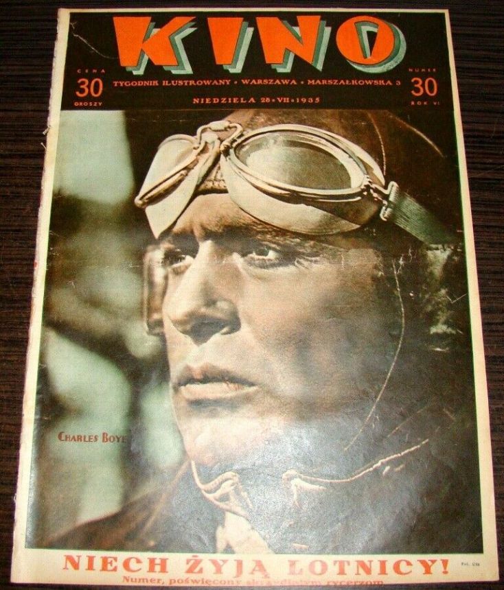 KINO TYGODNIK ILUSTROWANY magazine side cover Issue 30 28 July 1935