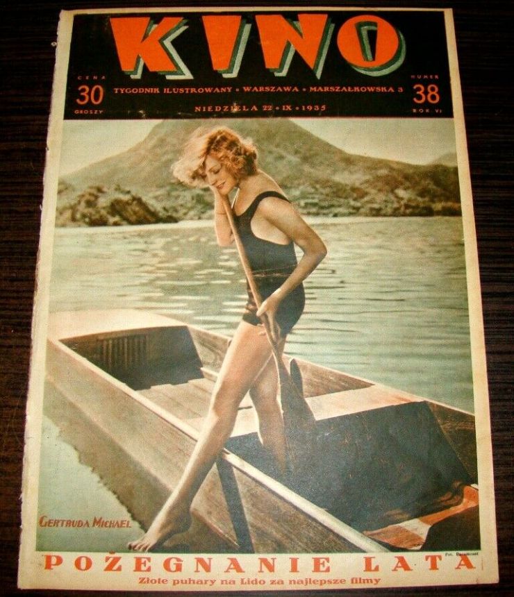 KINO TYGODNIK ILUSTROWANY magazine side cover Issue 38 22 September 1935