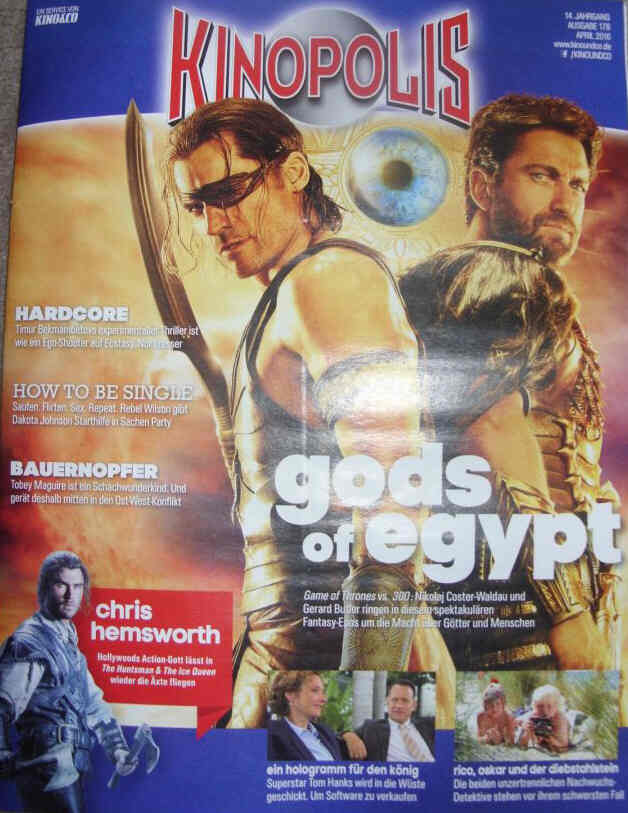 KINOPOLIS magazine side cover  April 2016