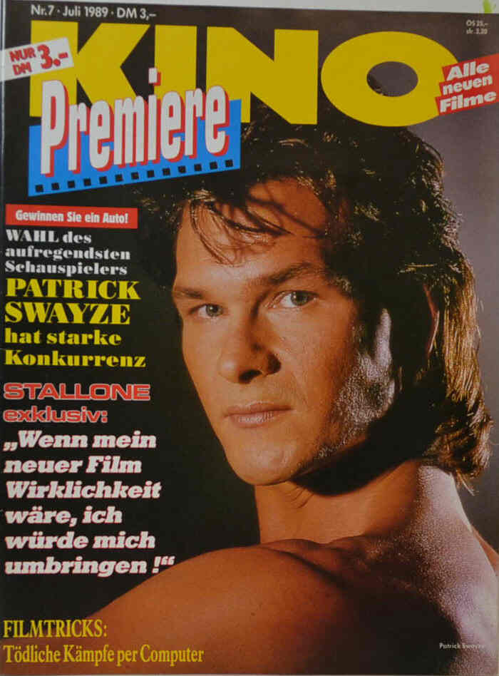 KINO PREMIERE magazine side cover Issue 7 July 1989