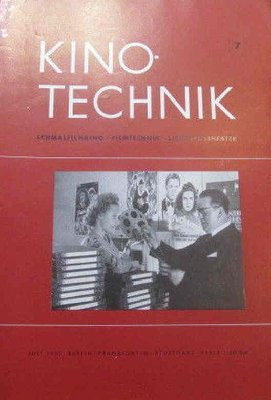 KINO-TECHNIK magazine side cover  July 1951