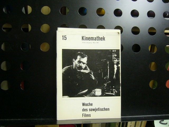 KINEMATHEK magazine side cover Issue 15  March 1965