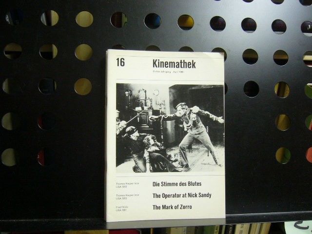 KINEMATHEK magazine side cover Issue 16  April 1965