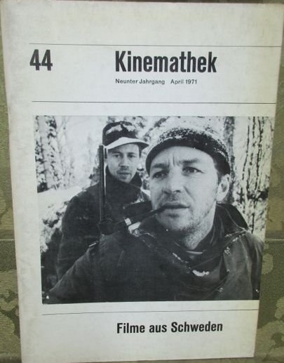KINEMATHEK magazine side cover Issue 44  April 1971