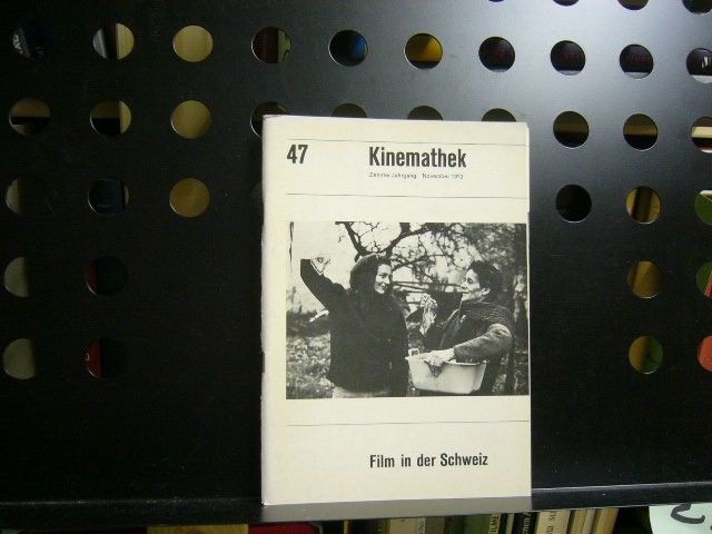 KINEMATHEK magazine side cover Issue 47  November 1972