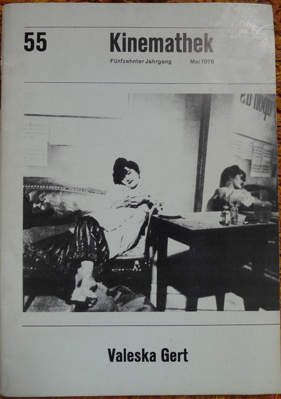 KINEMATHEK magazine side cover Issue 55  May 1978